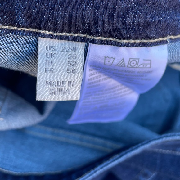 LOGO Lori Goldstein Skinny Jeans High Waisted Plus Size 22 W - Picture 11 of 12